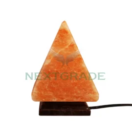 Pyramid Shape Himalayan Rock Salt Lamp from Pakistan