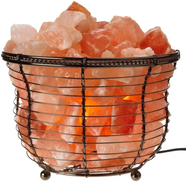 Himalayan Salt Lamp - Metal Basket, Hot Selling Rock Salt