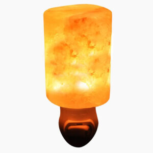 Small Wall Plug Lamp Himalayan Salt Night Light Glass Design