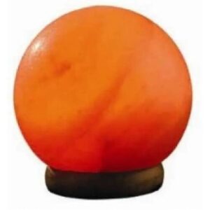 Himalayan Salt Hand Carved Globe Shape Lamp: Natural Look