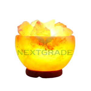 Natural Pink Rock Crystal Salt Lamp - Premium Quality