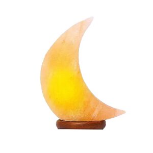 Best Quality Handmade Moon Shape Salt Lamp Electric Cord