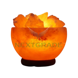 Customized Elegance: Himalayan Salt Lamp Flower Fire Bowl