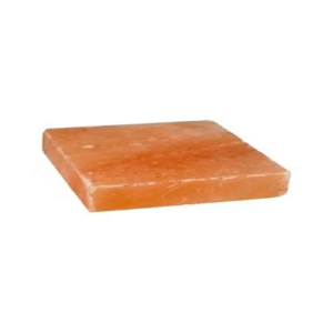 Himalayan Salt Square With Stainless Steel Holder Cooking Slab [8x8x1.5]
