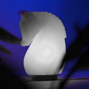 White Himalayan Salt Horse Lamp: Natural Purifier