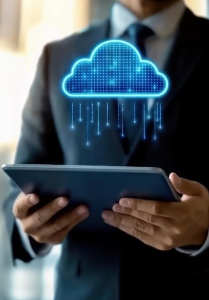 businessman-holding-tablet-displaying-glowing-blue-cloud-icon-showcases-data-backup-cloud-solutions-disaster-recovery-technology_982248-11186